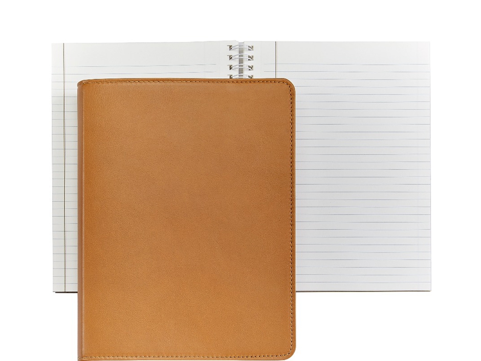 Graphic Image 9" Leather Refillable Wire-O-Notebook
