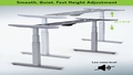 uncaged-ergonomics-electric-standing-desk-frame-memory-keypad-gray - Autonomous.ai