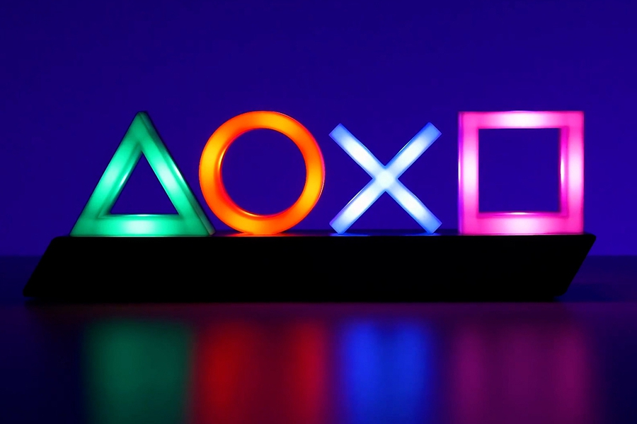 Multicolor Playstation Light by Paladone