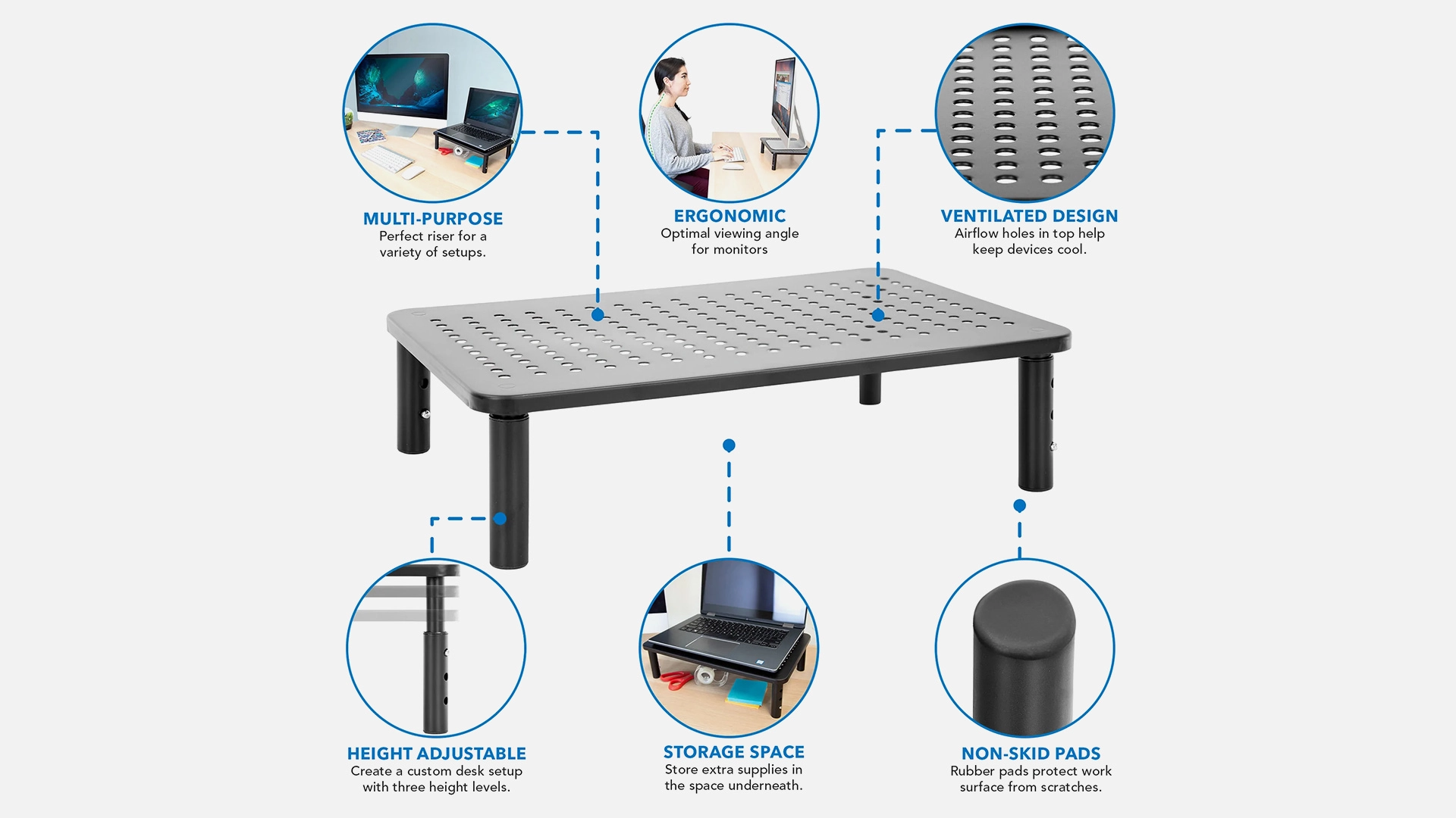 Mount-It! Adjustable Desktop Riser & Stand