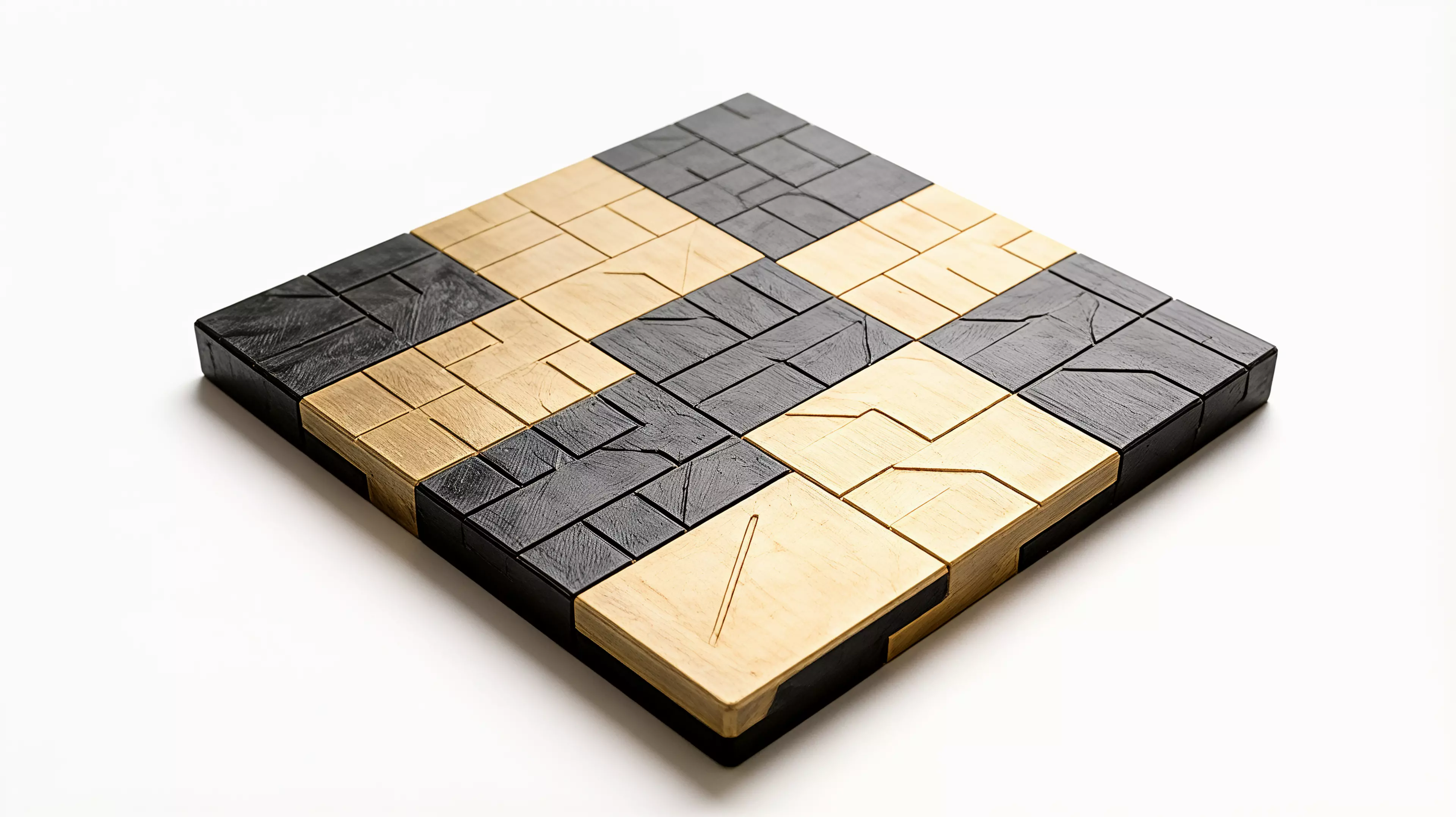 New York after midnight, translated into a complete architectural chess set with ordinary chess rules.

By Alice.