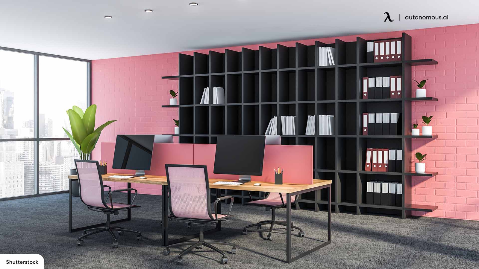 Modern Pink Office Ideas for Feminine Look