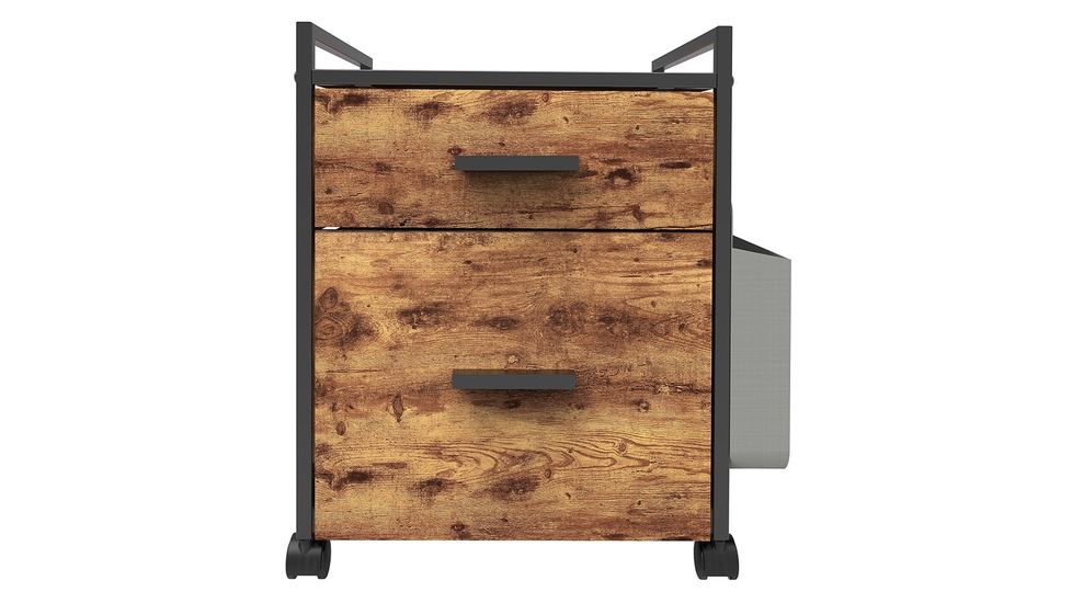 Mobile vertical filing shop cabinet