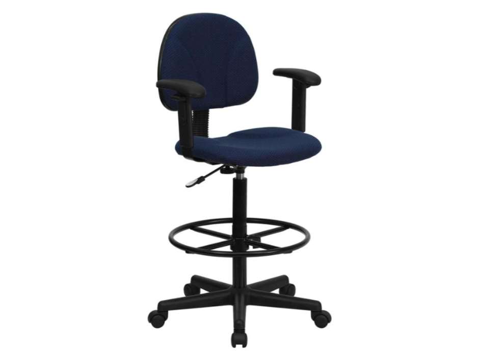 Skyline Decor Drafting Chair: Adjustable Arms