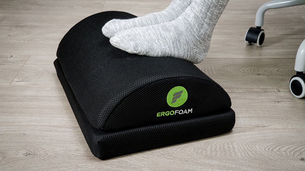 ErgoFoam Foot Rest for Under Desk at Work Chiropractor-Endorsed, 2in1  Adjustable Premium Under Desk Footrest Ergonomic Desk Foot Rest with