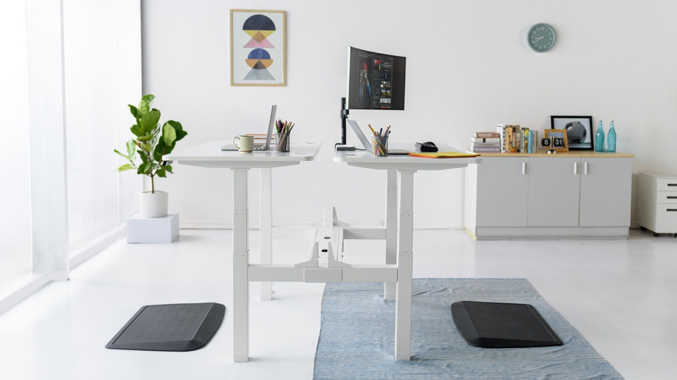 Slip this mat under your desk and get a foot massage while you work