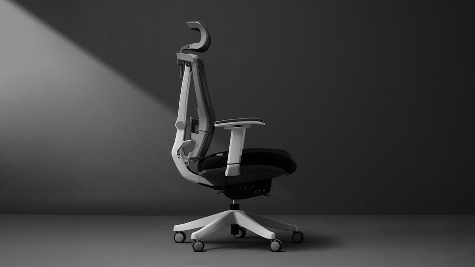 Black and White Ergonomic Office Chair Autonomous ErgoChair Pro