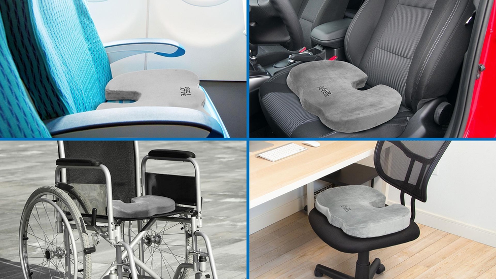 Car Wedge Seat Cushion Pressure Relief Pain Relief Butt Cushion Orthopedic  Ergonomic Support Memory Foam Seat Cushion - AliExpress