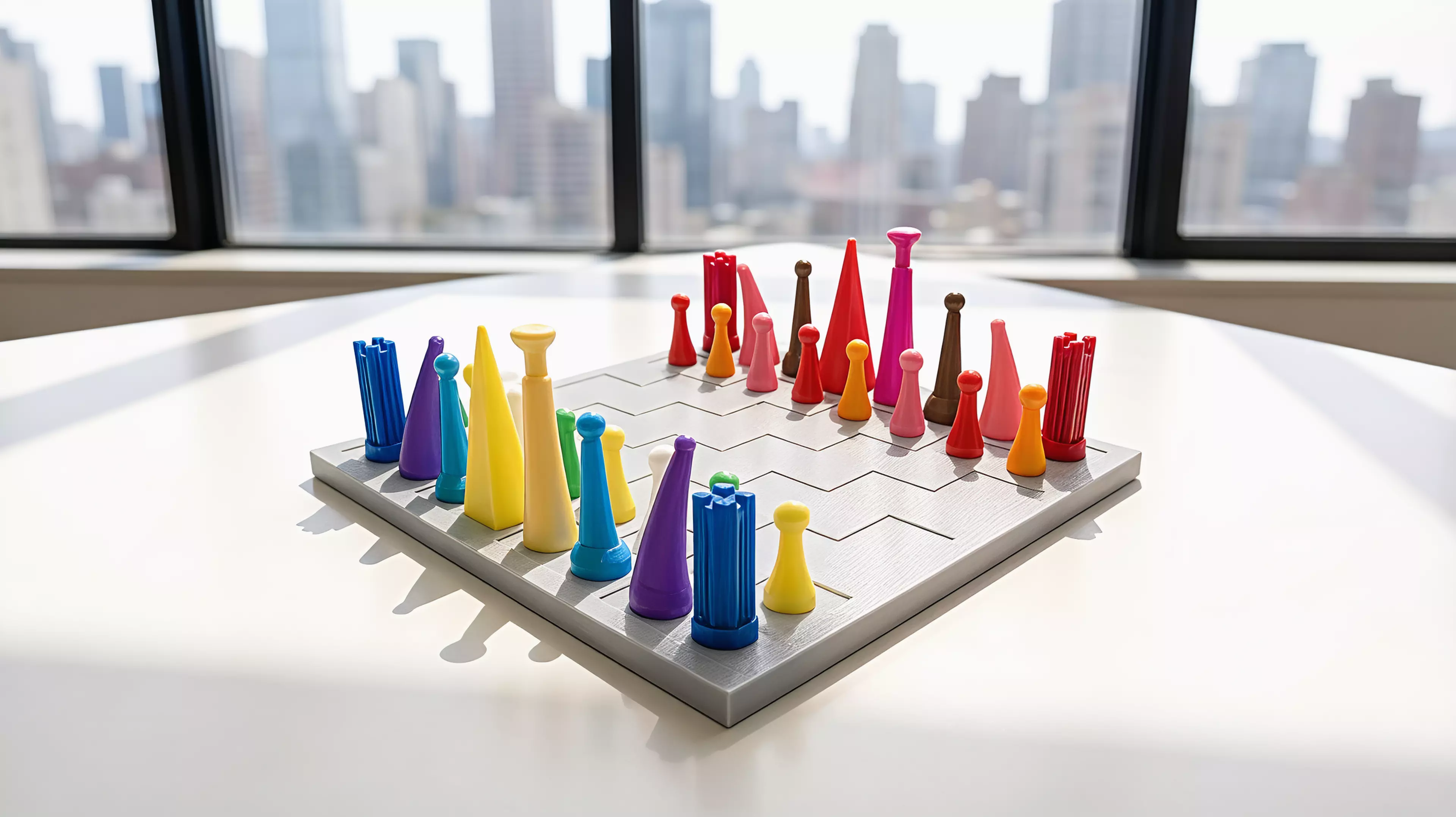 A 3D-printable 2030 sf chess set (f).
