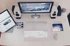 image of minimal desk setup