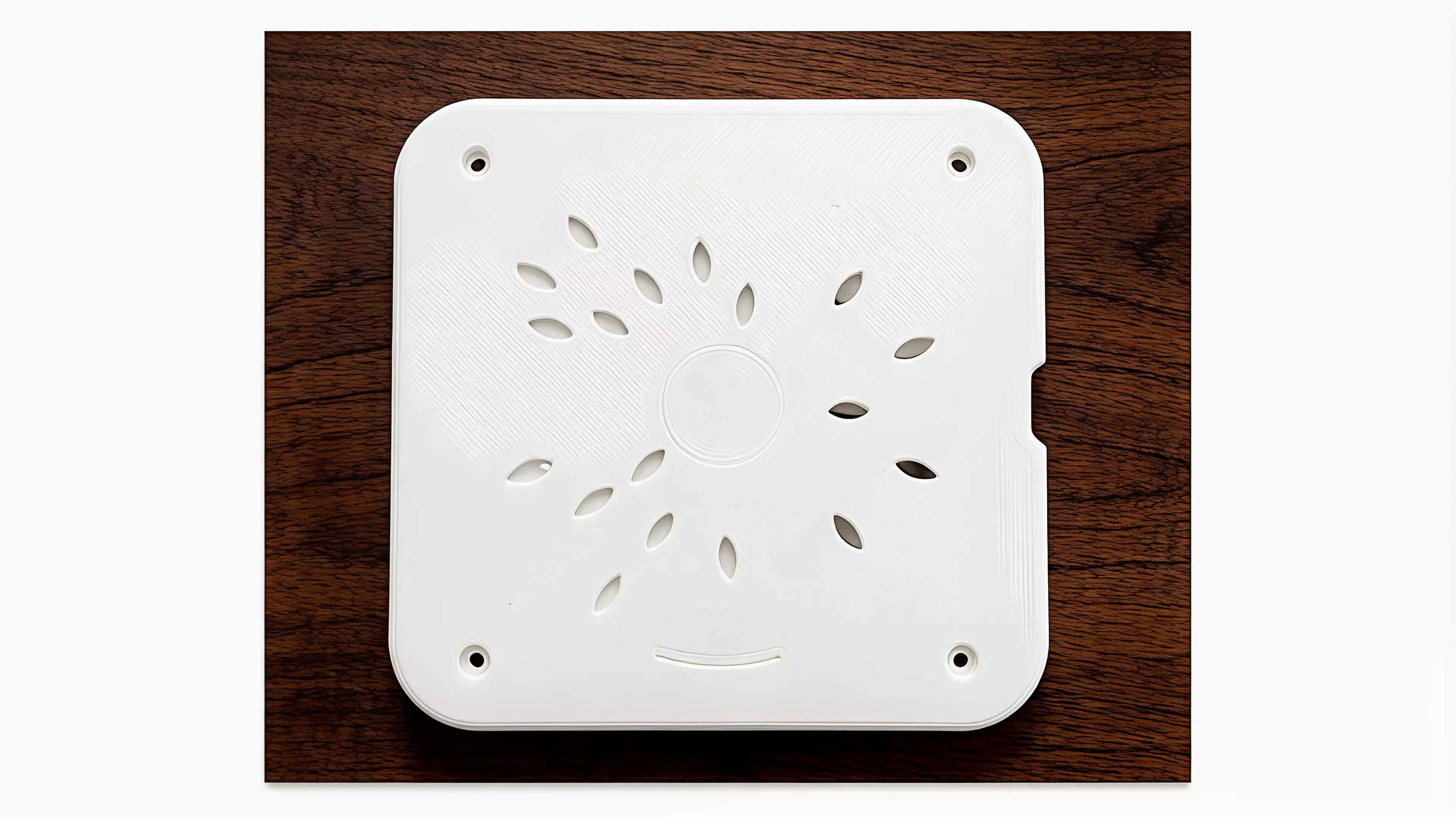 A pocket-sized, three-part ambient-light garden whose single exposed right-edge dial reveals Cassiopeia, Cygnus, and a Little Dipper reading within Ursa Minor at three indexed positions.