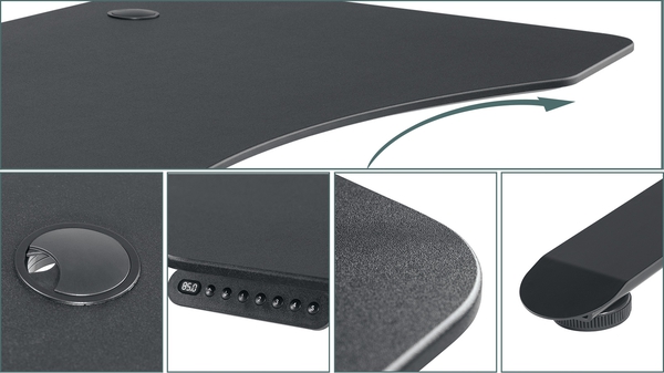 Max Series Standing Desk with Contour Top