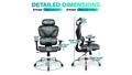ergonomic-chair-by-kerdom-lumbar-support-black-sf-silver-round-stand-and-firewheels - Autonomous.ai