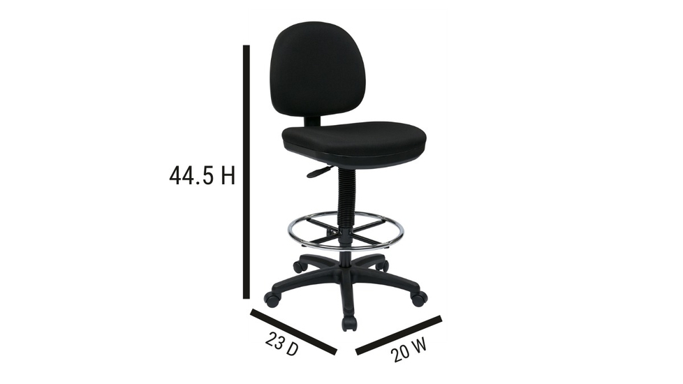 Drafting chair 2025 with lumbar support