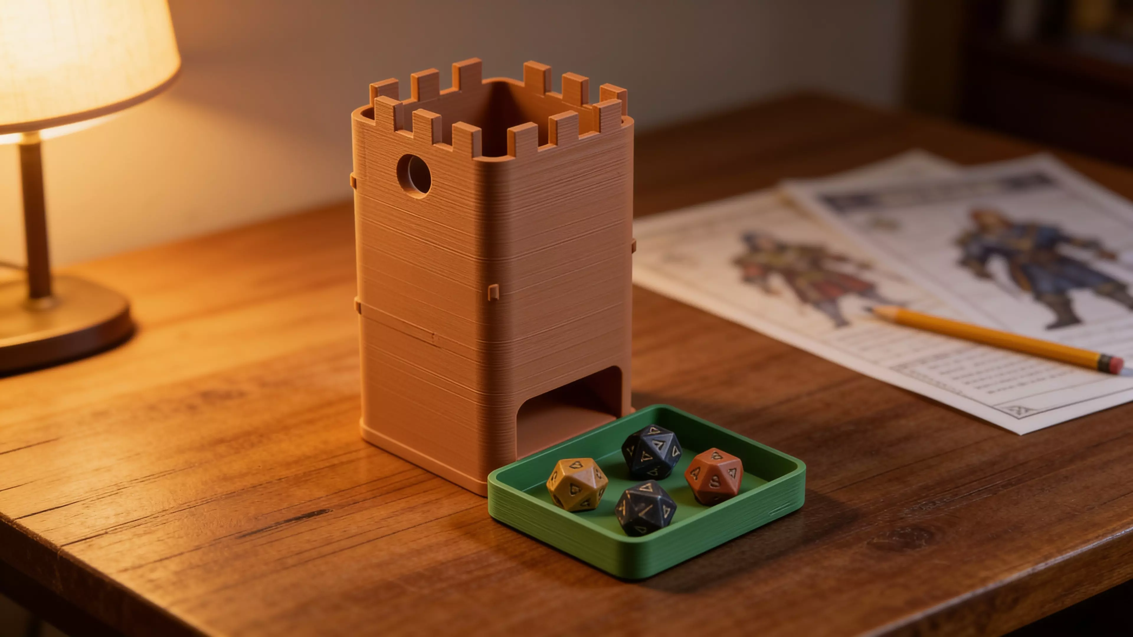 Minimalistic Dice Tower