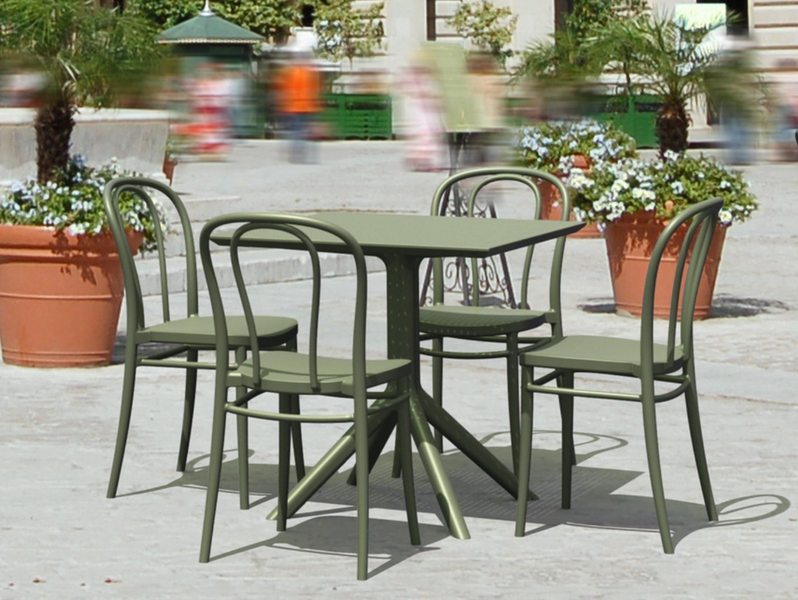 Compamia Victor Patio Dining Set 5-Piece: Outdoor