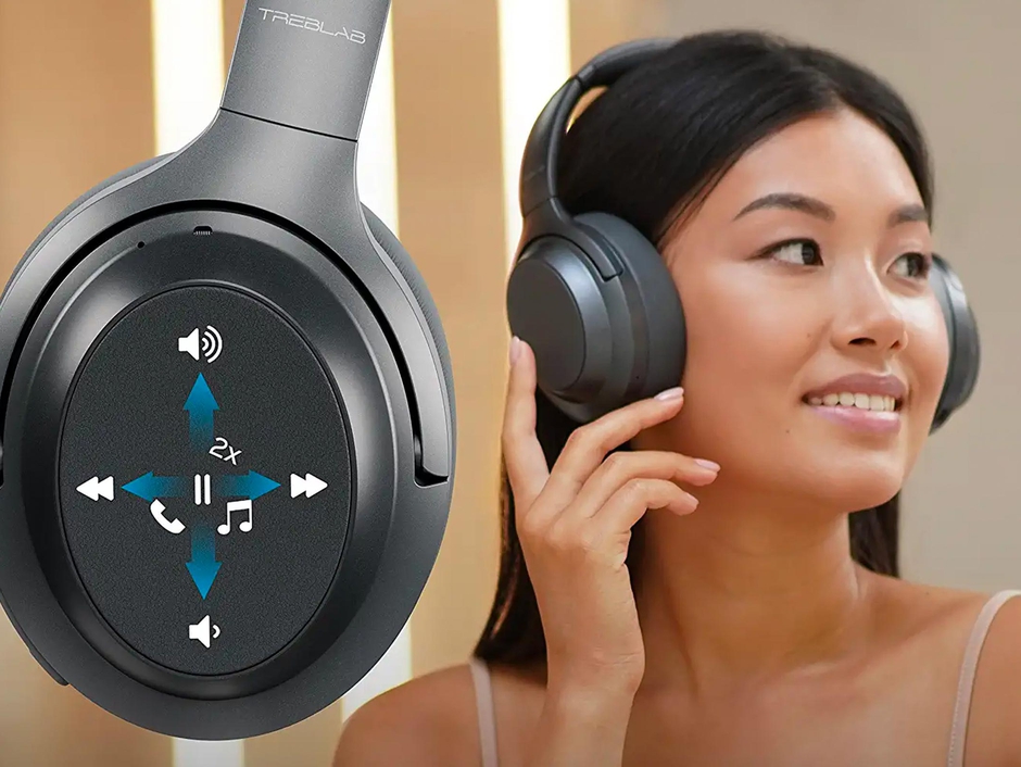 TREBLAB Z7 PRO - Hybrid Active Noise Canceling Headphones