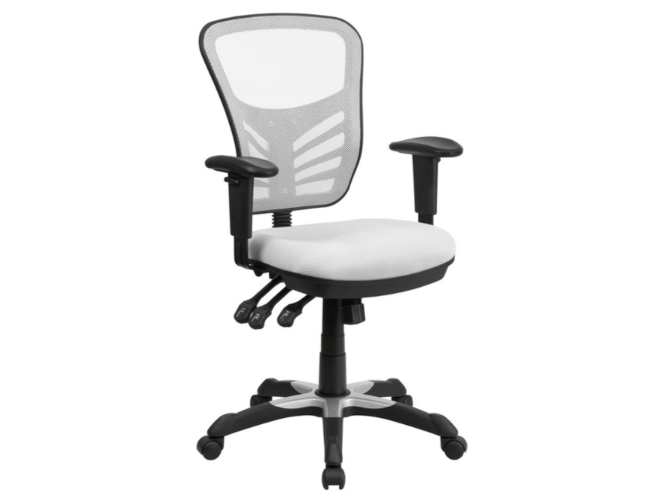 Skyline Decor Mid-Back Swivel Office Chair: Adjustable Arms
