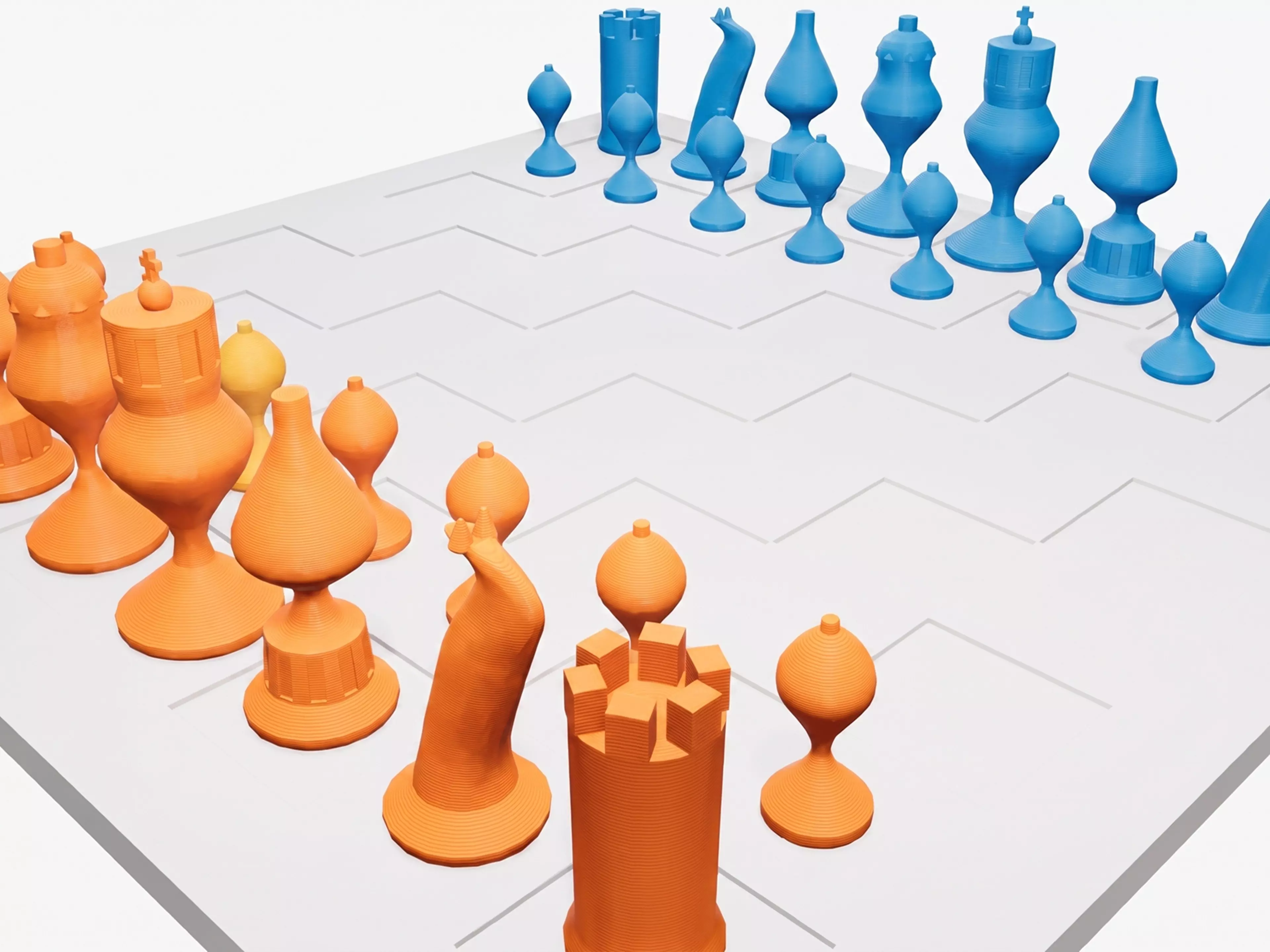Original Medieval-fantasy Wizard Chess Set