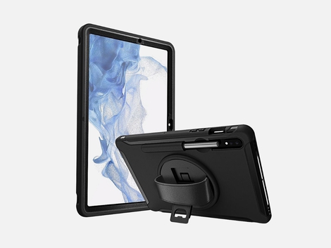 Sahara Case PROTECTION Hand Strap Series Case: Built-in screen protector