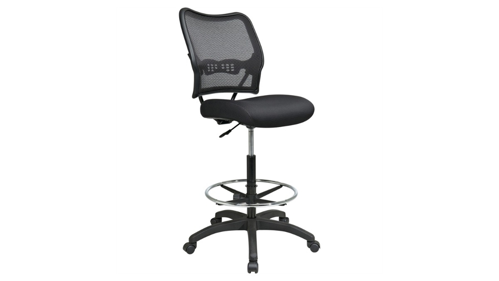 Trio Supply House Drafting Chair: Air Grid Mesh Back - Autonomous.ai