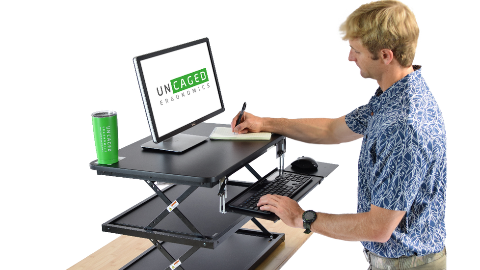 Uncaged Ergonomics CHANGEdesk Standing Desk Riser: Converter - Autonomous.ai
