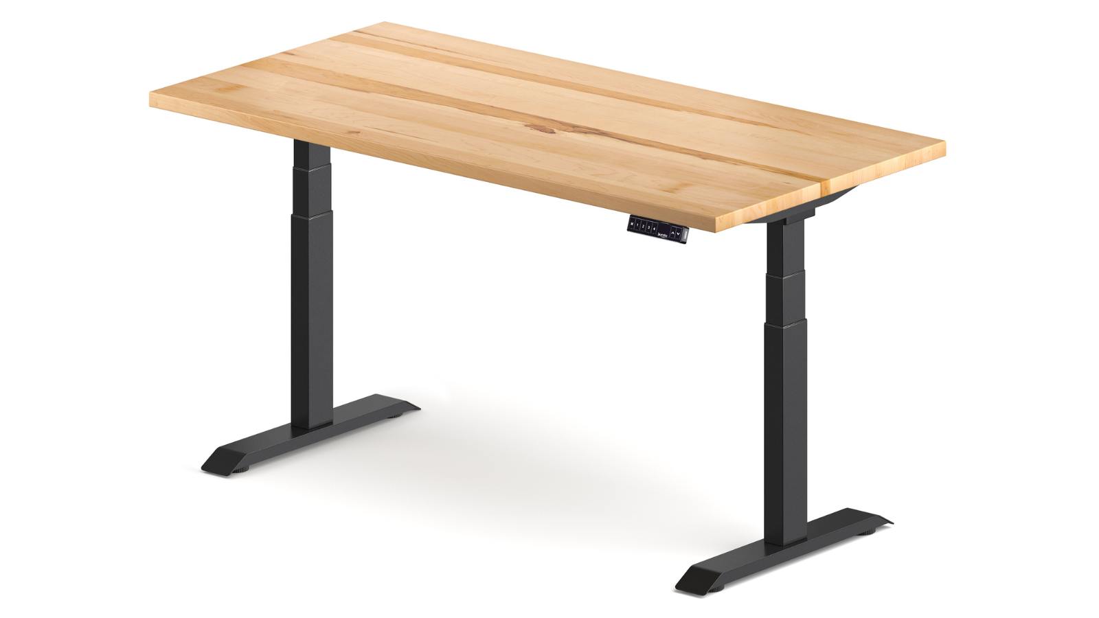 Maple Solid Wood Standing Desk Pioneer burotic