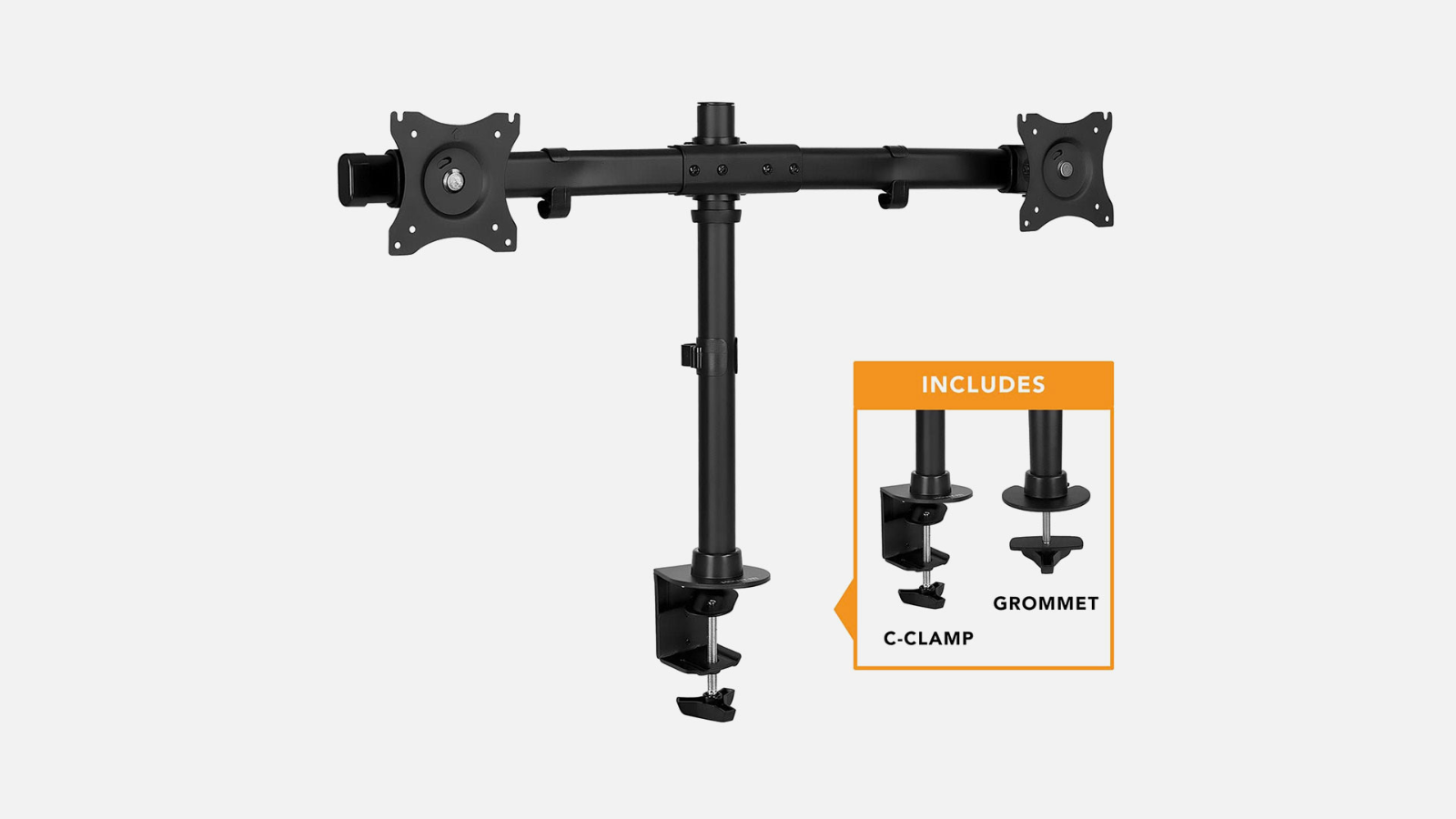 MountIt! Low Profile Dual Monitor Desk Mount