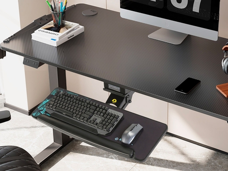 EUREKA ERGONOMIC Height Adjustable Mouse & Keyboard Tray Under Desk