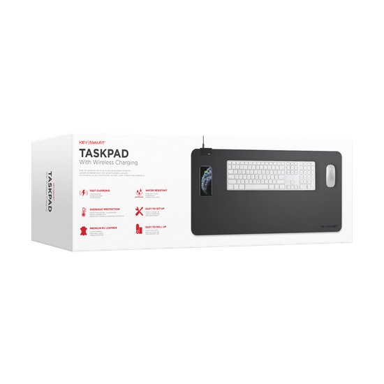 TaskPad Wireless Charging Desk Pad; Black - Autonomous.ai