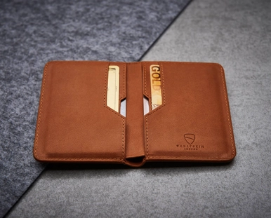 Vaultskin CITY: Slim Minimalist Bifold Wallet with RFID Blocking for Front Pocket