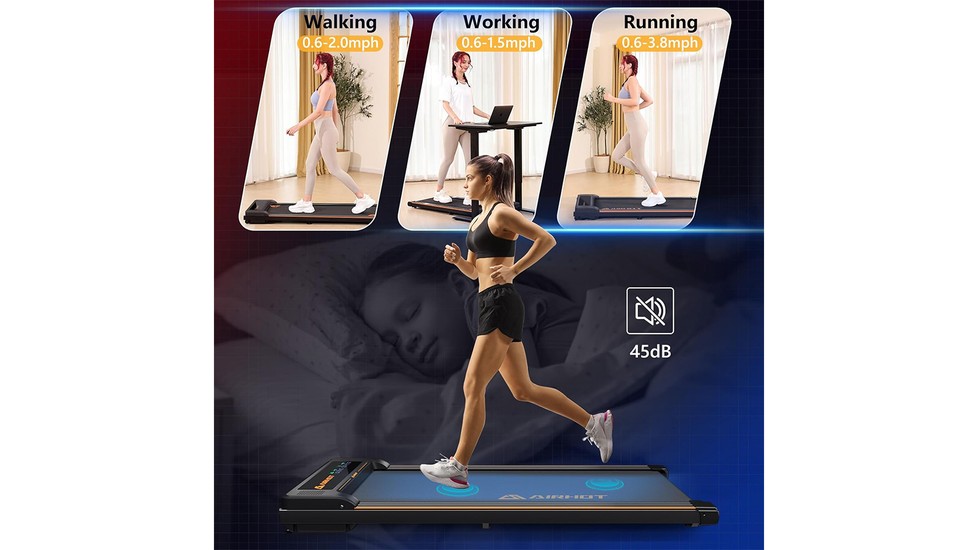 Dropship 2 In 1 Under Desk Electric Treadmill 2.5HP, With