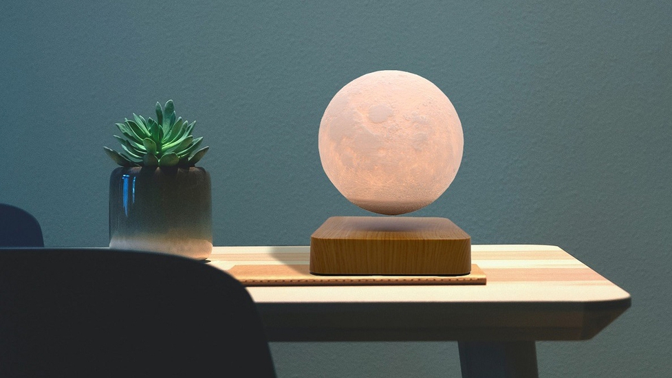 Lamp Depot Magnetic Levitation Lamp: Floating Moon - Autonomous.ai