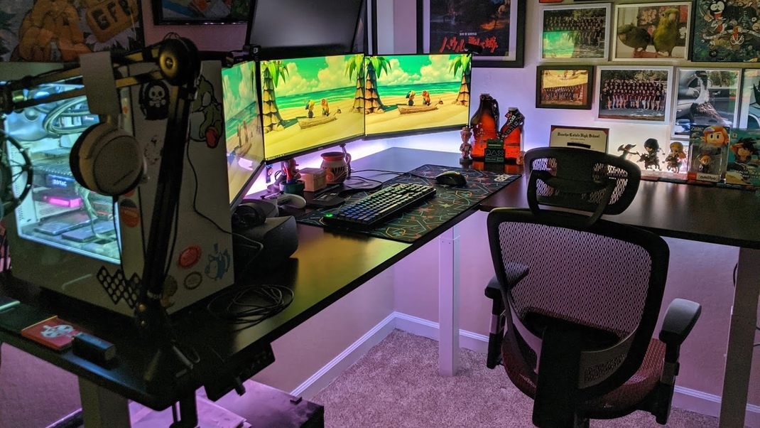 L-Shaped Standing Desk | Autonomous Desk DuoSpace
