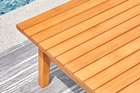 Kapalua Honey Nautical Eucalyptus Outdoor Sofa Table - Kapalua Honey Nautical Eucalyptus Outdoor Sofa Table