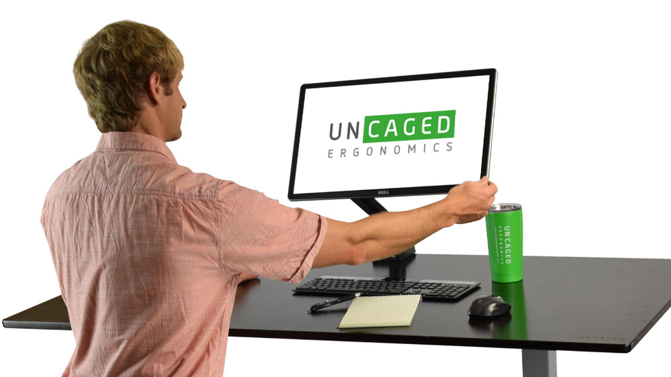 Single Computer Monitor Arm Desk Mount with USB Ports Adjustable Universal  – UncagedErgonomics