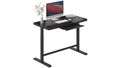 northread-glass-top-standing-desk-drawer-and-usb-charger-black - Autonomous.ai