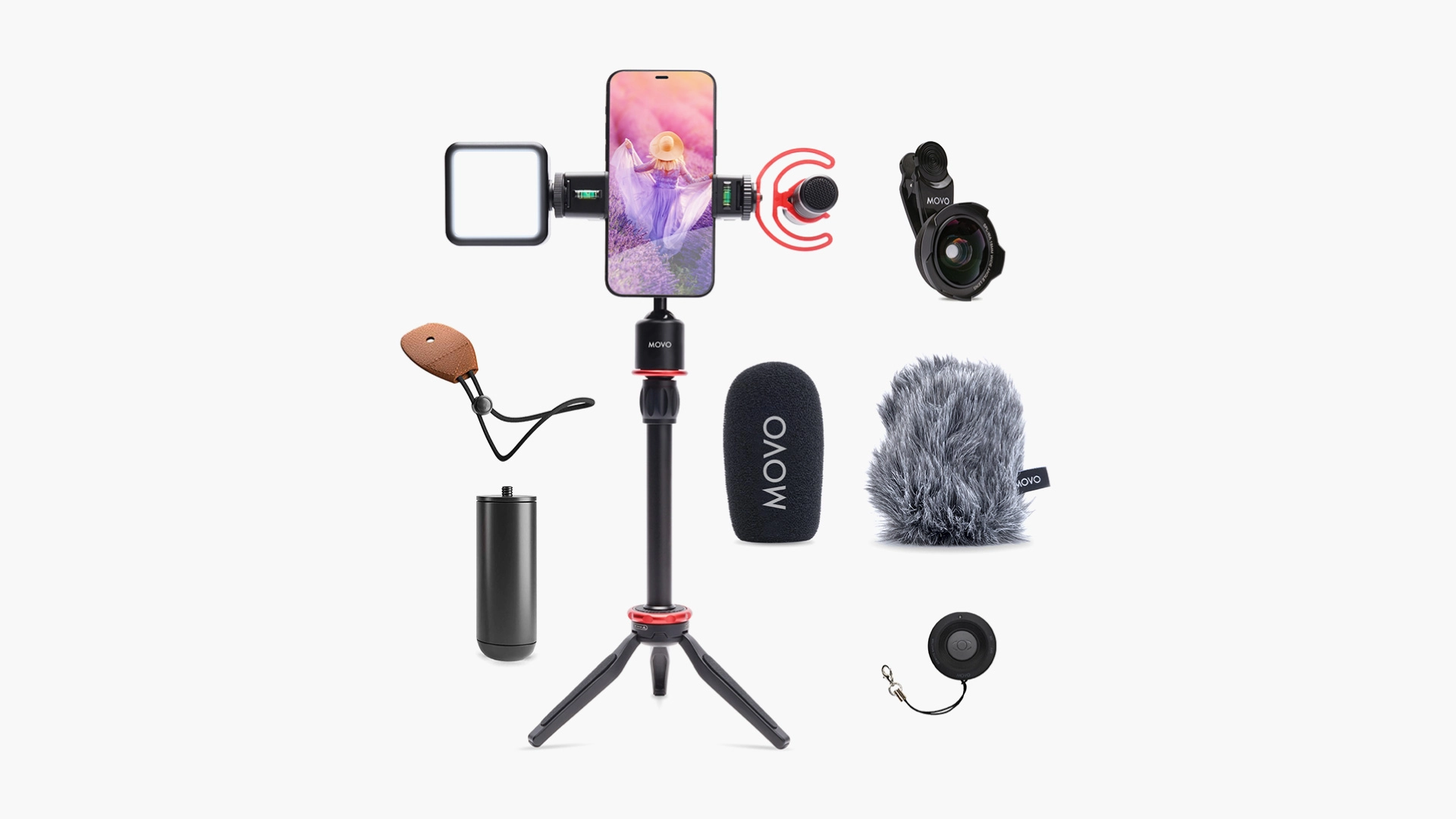 Miroir Selfie Magnétique 2 En 1 JJC - Pour IPhone/Android, Support Anneau & Miroir Maquillage