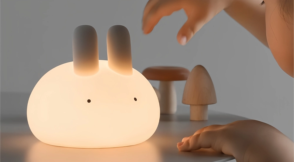 Moody Mouse Bunny Silicone Night Lamp - Adorable LED Illumination