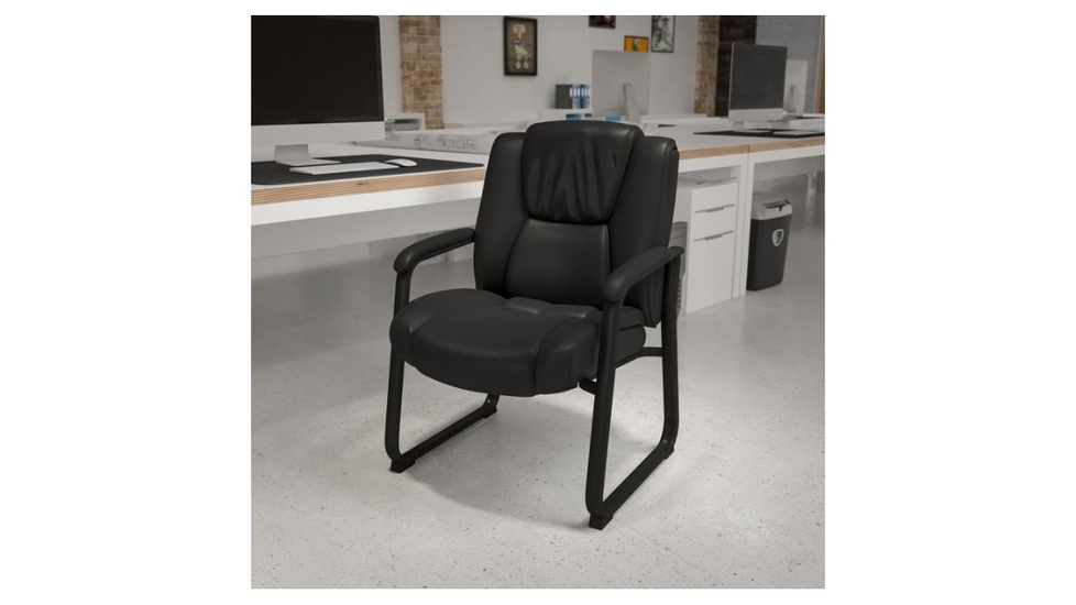Skyline Decor Black LeatherSoft Side Chair - Autonomous.ai