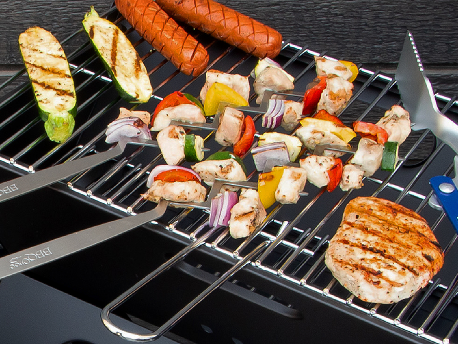 BBQ Croc ZIG ZAG skewers - Stainless - 4 Pack