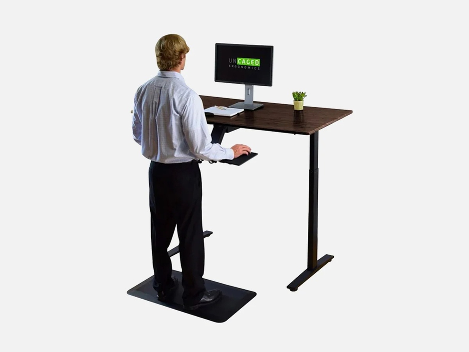 Uncaged Ergonomics Rise Up Electric Standing Desk