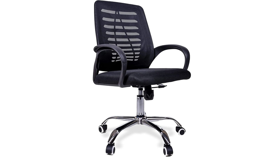 US OFFICE ELEMENTS Stylish Ergonomic Computer Desk Chair: Chrome Base - Autonomous.ai