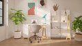 nexera-atypik-2-drawer-desk-white-and-birch-plywood - Autonomous.ai