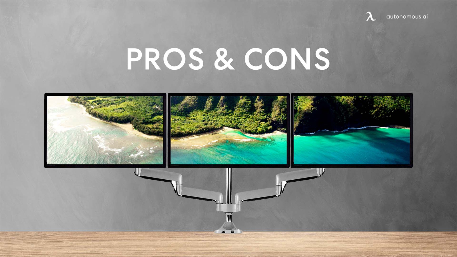 Triple Monitor Desk Mount: Pros & Cons