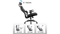 ergonomic-chair-by-kerdom-for-wooden-floor-black-mute-wheels-for-wooden-floor - Autonomous.ai