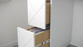 nexera-atypik-2-drawer-desk-white-and-birch-plywood - Autonomous.ai