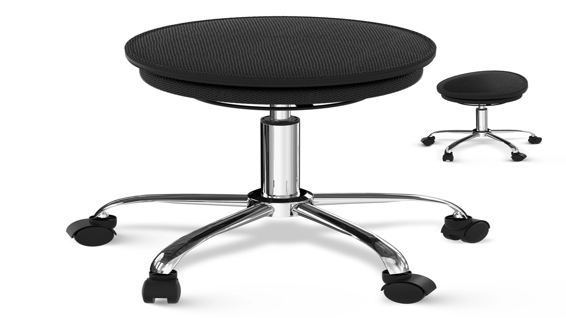 Wobble Stool Air balance ball chair on wheels