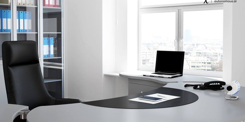 Grey Office Desk: Trending of Minimalism Office Style in 2023