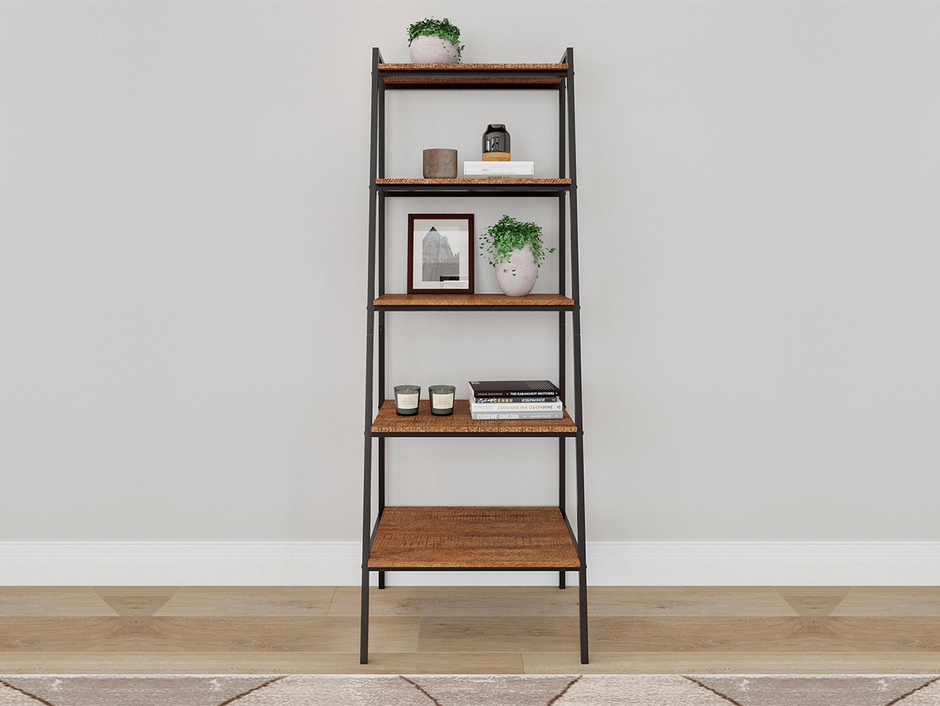 VIFAH Indoor 5-Tier Open Ladder Shelf